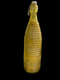 Large Orange Vintage Bottle with Pressure Snap has Bath Salts made with Natural Organic Products such as Epsom Pink Himalayan Sea Salt Baking Soda Shae Butter Jojoba Olive Oils with Lavender Flowers Clove Lavender Chamomile Tea Tree Geranium Oil