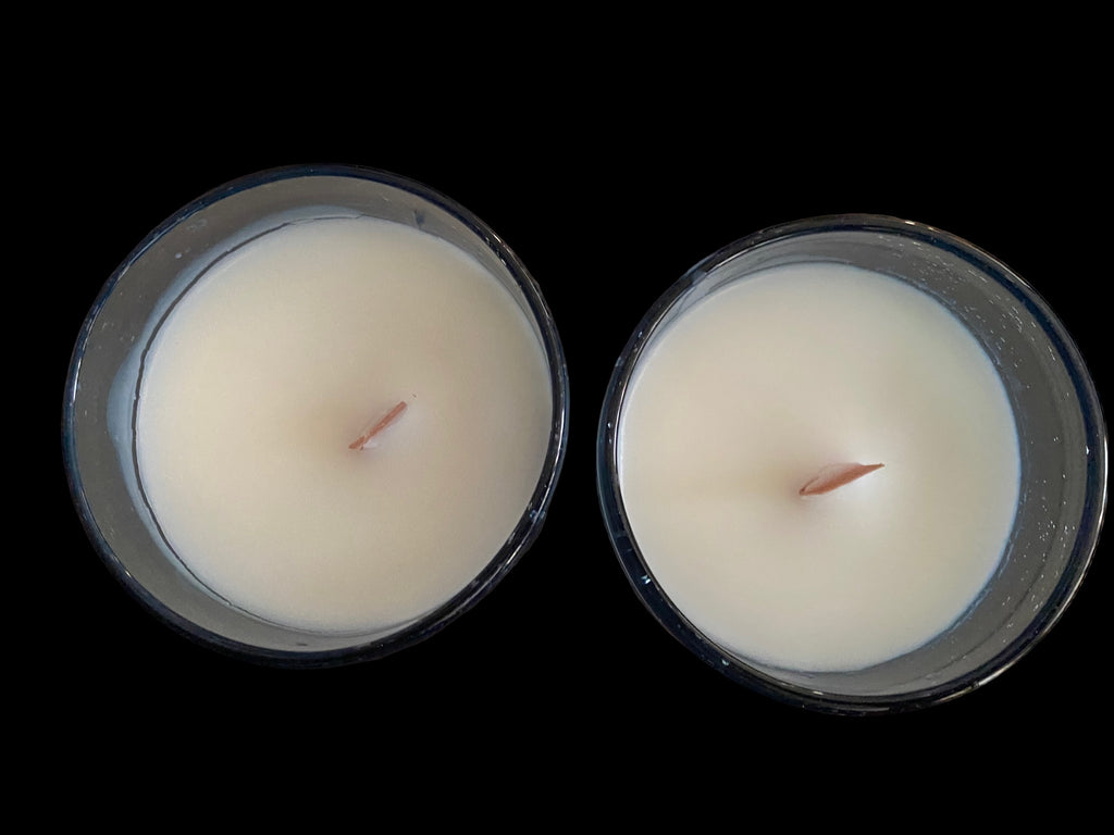 Candle has Invigorating scents of Lemon Baby Red Grapefruit Clementine Lime Blood Orange and Sweet Orange Tangerine Lavender Clove Spearmint Geranium Marjoram Essential Oils with Blends of Mandarin Leaf Tobacco Vanilla Pink Peppercorn Patchouli Cedar Smoked Nutmeg and Tonka Bean Scent Notes has a Warm Rustic Woods Smell with All-Natural Soy Wax with Wooden Wick for Natural Clean Burn.